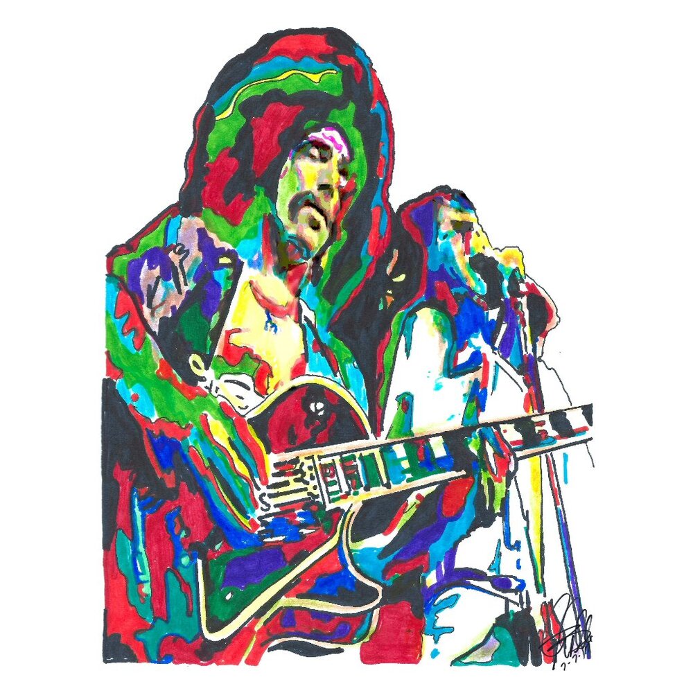Neal Schon Steve Perry Journey Guitar Rock Music Poster Print Wall Art 18x24
